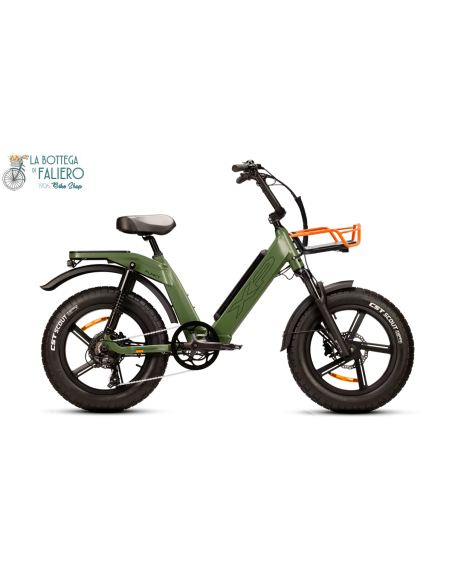 E-BIKE City XP FUNKY colore Matt Green