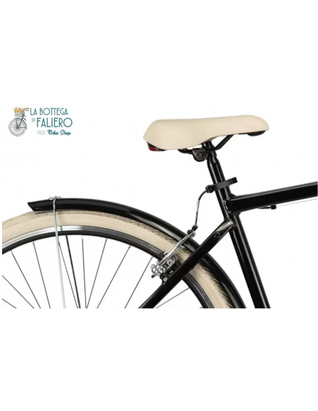 Via Veneto Nero Provocatore Bicicletta da città e mare! Elegante. Particolare Sella