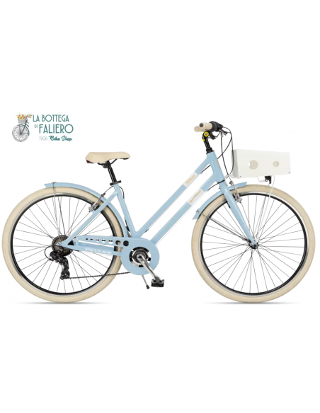 Bicicletta Via Veneto Milano Lady Azzurro Pariolino 6 velocità