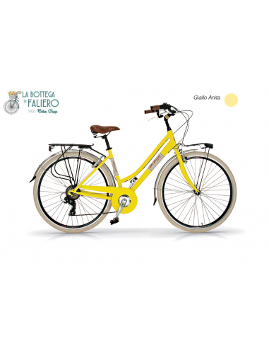 Bicicletta da Città Elegante 6 sped Retrò da Donna Via Veneto Beige Cappuccino