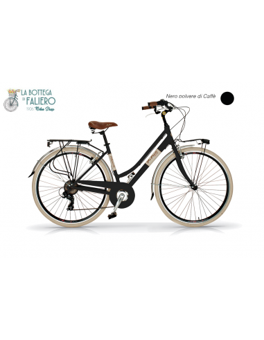 Bicicletta da Città Elegante 6 sped Retrò da Donna Via Veneto Beige Cappuccino