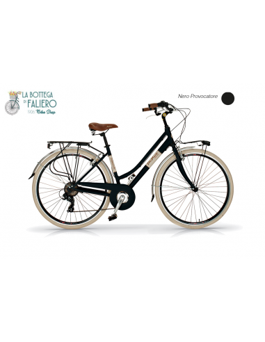 Bicicletta da Città Elegante 6 sped Retrò da Donna Via Veneto Beige Cappuccino