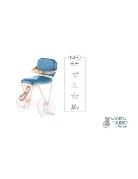 Seggiolino della Bernardi  modello HELLO Azzurro telaio crema Seggiolino della Bernardi  modello HELLO Azzurro telaio crema