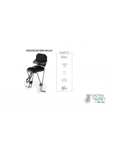 Seggiolino della Bernardi  modello HELLO Nero Seggiolino della Bernardi  modello HELLO Nero