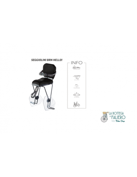 Seggiolino della Bernardi  modello HELLO Nero Seggiolino della Bernardi  modello HELLO Nero