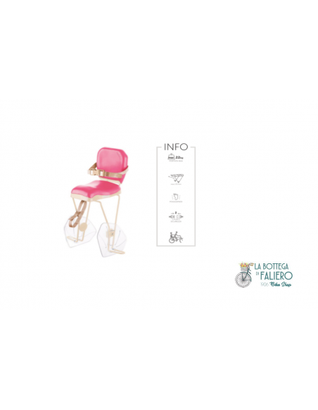 Seggiolino della Bernardi  modello HELLO Rosa telaio crema Seggiolino della Bernardi  modello HELLO Rosa telaio crema