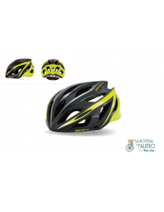 Casco WEAVE II nero e giallo-fluo