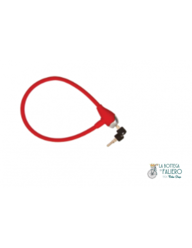 Lucchetto BRN a cavo 650x12 Rosso Opaco